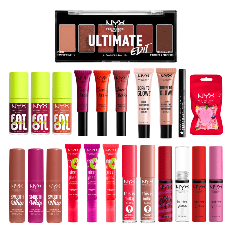 NYX メイクボックス×メイク品セット NYX 24 Full-Size Makeup Surprise Box – Ready, Set, Flamin' Go!