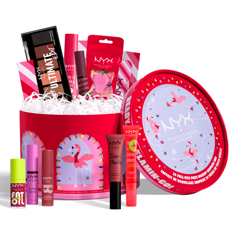 NYX 24 Full-Size Makeup Surprise Box – Ready, Set, Flamin' Go!