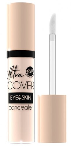 Bell - Ultra Cover Eye & Skin Concealer - Intensywnie kryjący korektor w płynie - 001 Light Ivory - 5 g