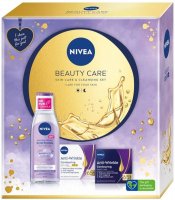 Nivea - BEAUTY CARE - Gift set for skin care - Anti-wrinkle, modeling day cream SPF30 65+ 50 ml + Anti-wrinkle, modeling night cream 65+ 50 ml + Soothing micellar fluid for sensitive and hypersensitive skin 200 ml