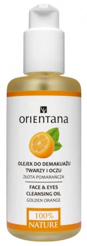 ORIENTANA - Face & Eyes Cleansing Oil - Olejek do demakijażu twarzy i oczu - Złota Pomarańcza - 150 ml