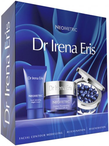 Dr Irena Eris - NEOMETRIC - Gift set - Day cream SPF20, 50 ml + Night cream 30 ml + Capsules for wrinkles around the eyes and lips, 45 pcs.