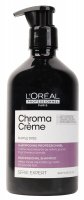L'Oréal Professionnel - SERIE EXPERT - CHROMA CREME - PROFESSIONAL SHAMPOO - PURPLE DYES - Purple neutralizing shampoo for blonde hair - 500 ml