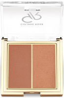 Golden Rose - ICONIC - Blush Duo - Double face blush - 2x3 g - 05 WARM PEARL - 05 WARM PEARL