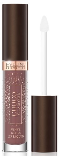 Eveline Cosmetics  - CHOCO GLAMOUR - Vinyl Gloss - Winylowa pomadka do ust w płynie - 4,5 ml  - 02 DEEP CHERRY CHOCOLATE 