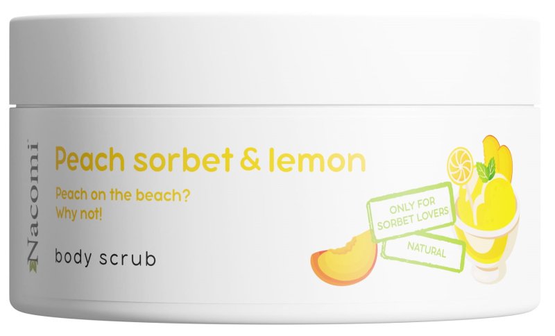 Nacomi Peach & Lemon Body Scrub 100ml – Smooth, Glowing Skin