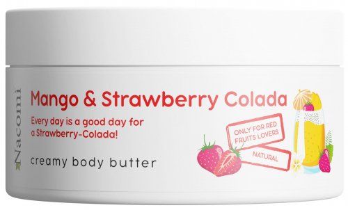 Nacomi - Mango & Strawberry Colada Body Butter - Kremowe masło do ciała - Mango i Truskawka - 100 ml