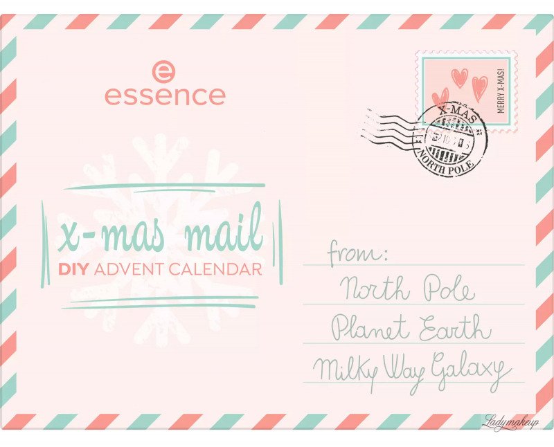 Essence - X-Mas Mail Advent 2023 for Advent calendar - self-assembly Calendar DIY