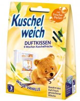Kuschelweich - Wilde Vanille - Saszetki zapachowe/Odświeżacz do szaf, szuflad - Dzika wanilia - 3 sztuki 