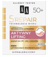 AA - 5 REPAIR 50+ Liftingująco-rozświetlający krem do twarzy na dzień - 50 ml