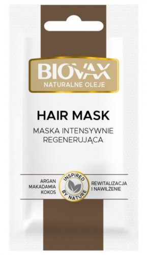 BIOVAX - NATURALNE OLEJE - Intensive Regenerating Hair Mask - Intensywnie regenerująca maska do włosów - 20 ml