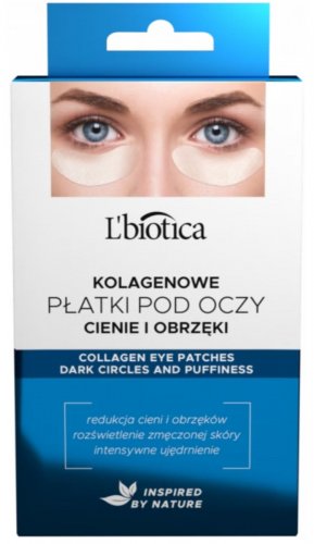 L'biotica - Collagen Eye Patches - Kolagenowe płatki pod oczy - 3 x 2 sztuki