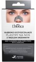 L'biotica - Deep Cleansing Nose Pore Strips - Głęboko oczyszczające plastry na nos z węglem drzewnym - 3 sztuki