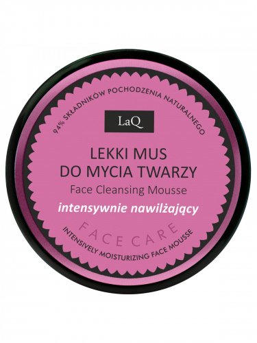 LaQ - Intensely moisturizing light face wash mousse - Magnolia and Pink Pepper - 40 g