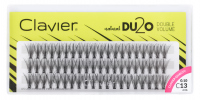 Clavier - Natural DU2O Double Volume - Kępki rzęs o podwójnej objętości - C-13 mm - C-13 mm