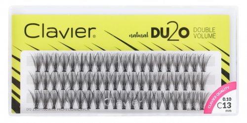 Clavier - Natural DU2O Double Volume - Kępki rzęs o podwójnej objętości - C-13 mm