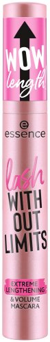 Essence - Lash With Out Limits - Extremely lengthening and thickening mascara - 13 ml - 01 Ultra Black