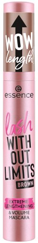 Essence - Lash With Out Limits - Extremely lengthening and thickening mascara -13 ml - 02 Brown