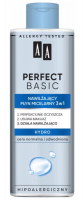  AA - PERFECT BASIC - Nawilżający płyn micelarny Hydro - Cera normalna i odwodniona - 200 ml