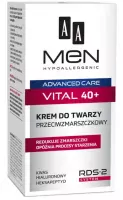 AA - MEN ADVANCED CARE - Vital 40+ Przeciwzmarszczkowy krem do twarzy - 50 ml