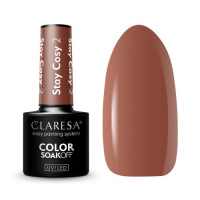 CLARESA - SOAK OFF UV/LED - STAY COZY - Hybrid nail polish - 5 g - 2 - 2