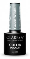 CLARESA - SOAK OFF UV/LED - GREEN WINKS - Hybrid nail polish - 5 g