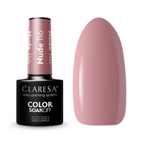 CLARESA - SOAK OFF UV/LED - NUDE - Hybrid nail polish - 5 g - 116 - 116