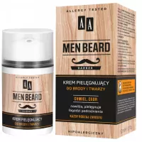 AA - MEN BEARD Barber - Beard & Face Nourishing Cream - Krem pielęgnacyjny do brody i twarzy - Chmiel i Cedr - 50 ml