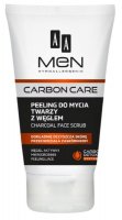AA - MEN CARBON CARE - Charcoal Face Scrub - Peeling do mycia twarzy z węglem - 150 ml
