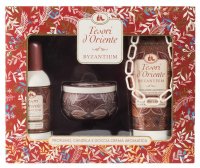 Tesori d'Oriente - Byzantium Set - Gift set - Body lotion 250 ml + Eau de Parfum 100 ml + Scented candle 109 g