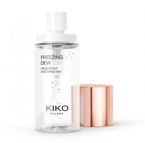 KIKO Milano - FREEZING DEW Fresh Effect Face Fixing MIst - Utrwalający spray odświeżający makijaż z nutami różanymi - 50 ml