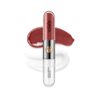 KIKO Milano - UNLIMITED DOUBLE TOUCH Liquid Lip Color - 6 ml - 108 Satin Currant Red - 108 Satin Currant Red