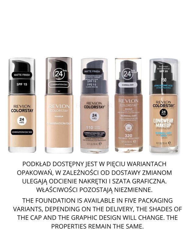 Fond De Teint Revlon ColorStay, Teinte 200 Nudes Nu - Pour Peaux Normales à Sèches, SPF20, 30ml