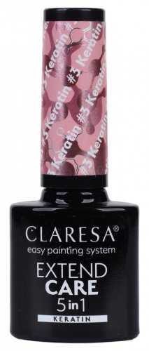 CLARESA - EXTEND CARE 5 in1 - KERATIN - Baza kauczukowa z keratyną - 5 g - #3