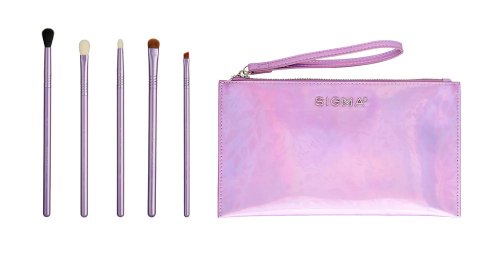 Sigma - ENCHANTED EYE BRUSH SET - 5 Brushes + Beauty Bag - Zestaw 5 pędzli do makijażu z kosmetyczką