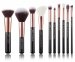 JESSUP - Individual Brushes Set - Set of 10 face and eye makeup brushes - T156 Black/Rose Gold
