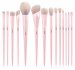 JESSUP - Makeup Lover 14 Pcs Crystal Pink Comprehesive Collection IV - Set of 14 facial makeup brushes - T495