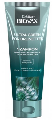 BIOVAX - Glamor Ultra Green Intensively Regenerating and Toning Shampoo - 200 ml