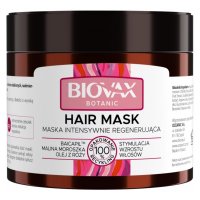 BIOVAX - Botanic - Intensive Regenerating Hair Mask - Intensywnie regenerująca maska do włosów osłabionych i wypadających - Malina Moroszki i Baicapil - 250 ml