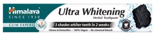 Himalaya - Gum Expert - Ultra Whitening Herbal Toothpaste - Ziołowa pasta wybielająca z węglem - 75 ml