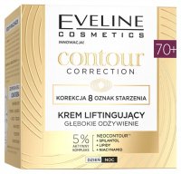 Eveline Cosmetics - Contour Correction Lifting Cream 70+ Głęboko odżywiający krem liftingujący - Dzień/Noc - 50 ml