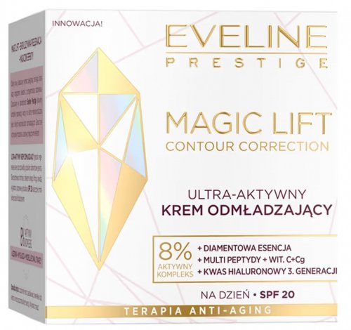 Eveline Cosmetics - Prestige - MAGIC LIFT Contour Correction - Ultra-Active Rejuvenating Cream - Ultra aktywny krem odmładzający - SPF20 - 50 ml