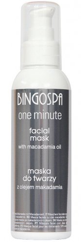 BINGOSPA - One Minute - Facial Mask - Face mask with macadamia oil - 150 g