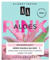 AA - Pink Aloes - Regenerating Sleeping Mask - Regenerujący krem - maska na noc - 50 ml