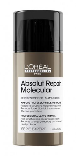 L'Oréal Professionnel - SERIE EXPERT - Absolut Repair Molecular - Professional Leave-In Mask - Strengthening hair mask - 100 ml