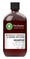 The Doctor - BURDOCK ENERGY 5 HERBS INFUSED - Shampoo - Szampon do włosów - Energia Łopianu - 355 ml