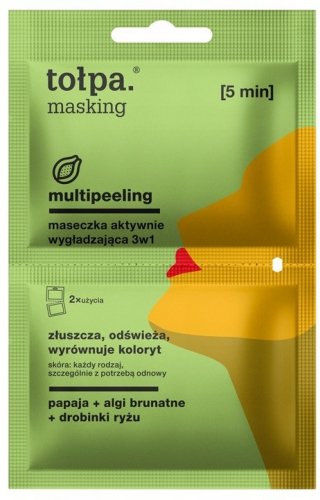 Tołpa - Masking - Multipeeling - Actively smoothing mask 3in1 - 2 x 5 ml