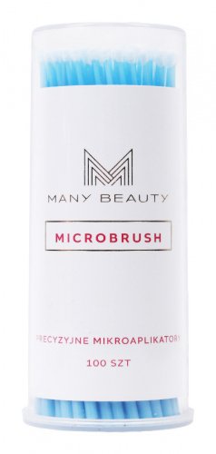 Many Beauty - Microbrush - Precyzyjne mikroaplikatory - NIebieskie L 2,5 mm - 100 sztuk
