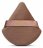 LAMI - Triangular, velvet powder puff - Brown