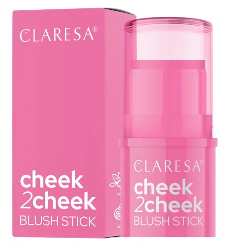 CLARESA - CHEEK 2 CHEEK - Blush Stick - Kremowy róż do policzków w sztyfcie - 6 g